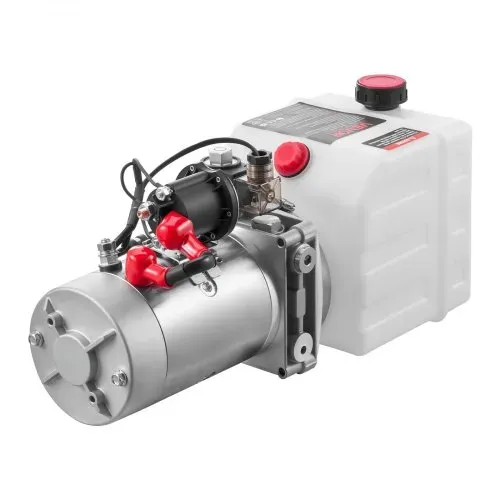 VEVOR 4 Qt Hydraulikaggregat einfachwirkende Kippanhängerpumpe, maximaler Öffnungsdruck 22 MPa und Fördermenge 3,4 L/min, 12 V DC Hydraulikpumpe mit Metallbehälter für Kippanhänger Weiß – Bild 8