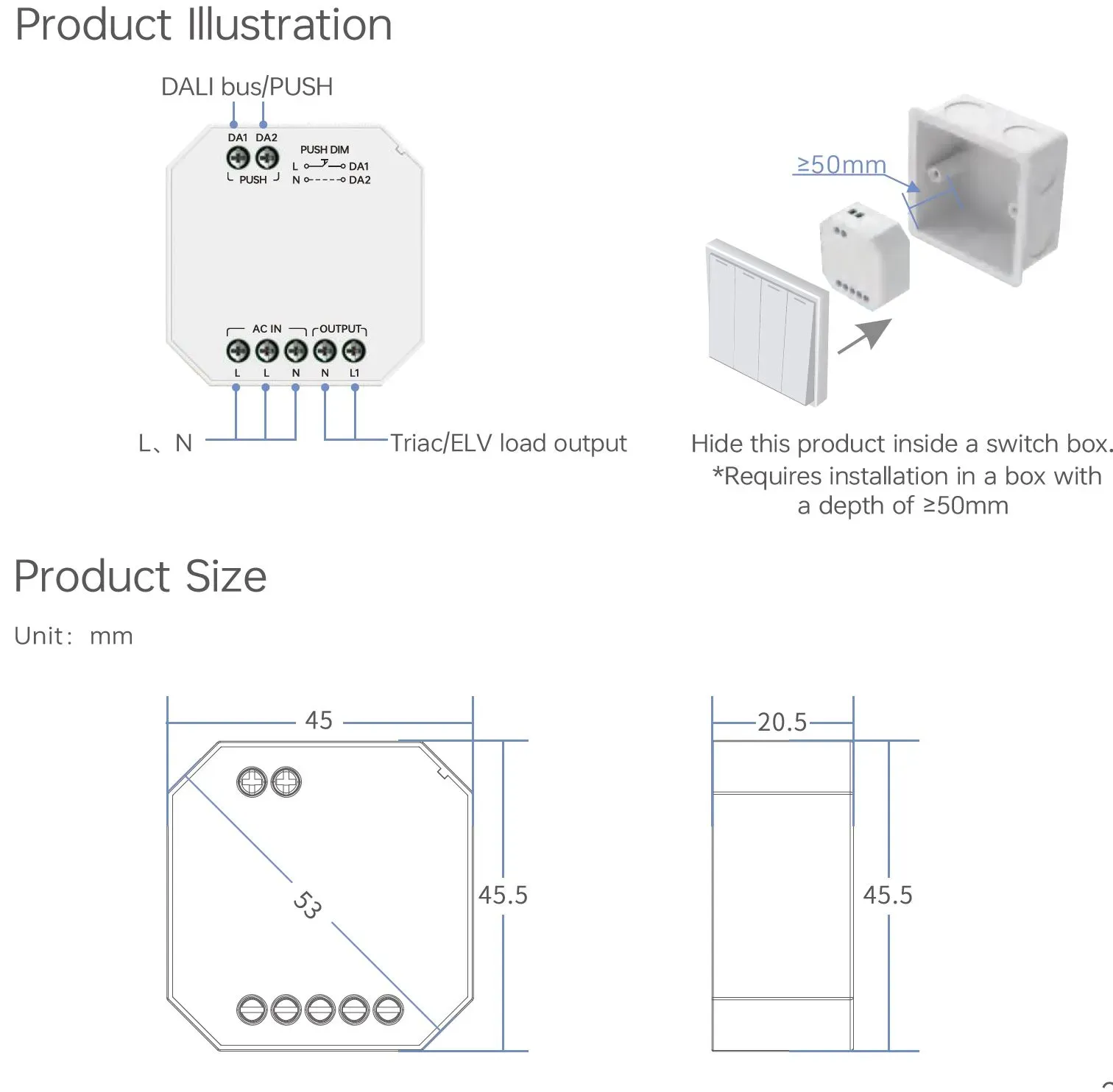 Casambi CBU-TED - triac dimmer – Bild 2