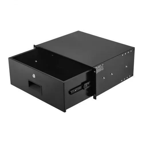 VEVOR 4U-Rackschublade, 22,68 kg, abschließbares Serverschrankgehäuse, Schiebeschublade mit Schloss & Kabelmanagementlöchern, für 482 mm Netzwerkschrank-AV-Rack oder Schrankgehäuse – Bild 8