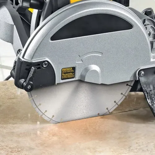 VEVOR Diamantsägeblatt Betonsägeblatt 45 cm für Nass- oder Trockenarbeiten, 12 mm Diamantsegmentsägeblatt mit flachen Zähnen, Mittellochdurchmesser 25,4 mm, für Beton, Zementplatten, Fliesen, Ziegel – Bild 7