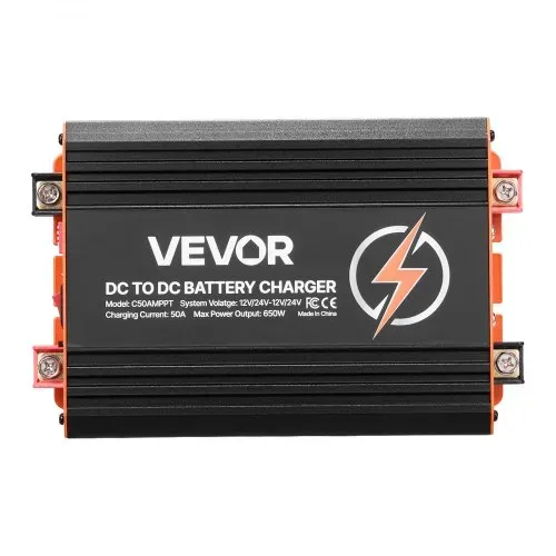VEVOR DC-DC Batterieladegerät mit MPPT 650 W 50 A, Ladebooster Dual-Eingang für Solarpanel/Lichtmaschine, Laden für LiFePO4-Bleiakkus, 12 V/24 V-12 V/24 V, für Wohnmobil Notstromversorgung zu Hause – Bild 9