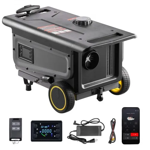 VEVOR Dieselheizung 5-8KW DC 12 V/24 V, tragbarer All in One Diesel-Lufterhitzer mit Bluetooth-App-Steuerung & Fernbedienung & LCD-Bildschirm, Trolley-Design, 5 L Kraftstofftank für Lkw VEVOR Dieselheizung 5-8KW DC 12 V/24 V, tragbarer All in One Diesel-Lufterhitzer mit Bluetooth-App-Steuerung & Fernbedienung & LCD-Bildschirm, Trolley-Design, 5 L Kraftstofftank für Lkw