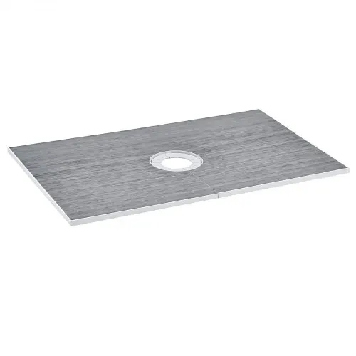 VEVOR Duschrand-Set, 1524 x 965 x 28 mm, großes Duschwannen-Set mit Zentralablauf, leichte EPS-Duschinstallationssets mit 2 wasserdichten Tüchern, Duschwannen-Neigungsstangen passend für Badezimmer – Bild 9