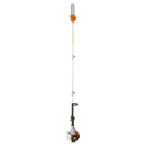 VEVOR Benzin-Hochentaster, 43ccm Hubraum 2-Takt, Teleskopsäge, Motorsäge mit rotierendem Kopf, 2,11-3,61 m ausziehbarer Stange, 25,4 cm Schwert, 850 ml Kraftstofftank, zum Baumschneiden – Bild 8