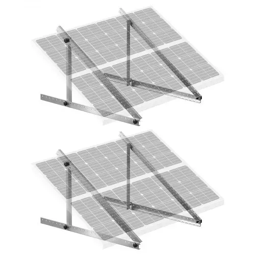 VEVOR 2er-Set Solarpanel-Halterungen 114 cm, 0 bis 90° verstellbare Solarmodul-Halterungen für 100-400 W Solarpaneel, leichte Aluminiumhalterungen mit klappbaren Neigungsbeinen für Wohnmobil, Boot – Bild 8