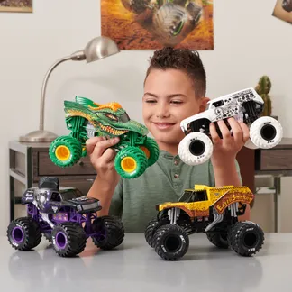 Monster Jam , offizieller Megalodon Monster Truck, Druckguss-Fahrzeug zum Sammeln im Maßstab 1:24, Spielzeug für Kinder ab 3 Jahren Monster Jam , offizieller Megalodon Monster Truck, Druckguss-Fahrzeug zum Sammeln im Maßstab 1:24, Spielzeug für Kinder ab 3 Jahren