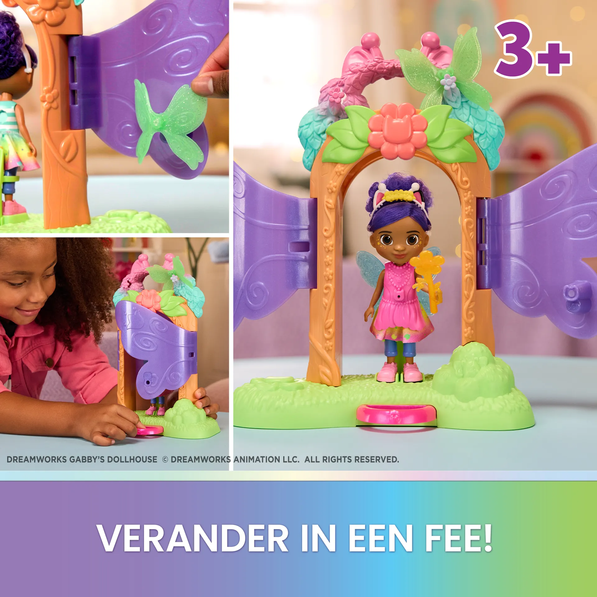 Gabby's Dollhouse - Fairylandia - Magisches Feen-Verwandlung Spielset für Kinder ab 3 Jahren – Bild 2