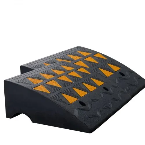 VEVOR 2x Schwellenrampe Vollgummi Türschwellenrampe Max. Tragfähigkeit bis zu 15Tonnen Bordsteinrampe 49,1x37x15,2cm Rollstuhlrampe Auffahrrampe Gummirampe Geeignet für unebenen Boden Bordsteinkanten – Bild 10