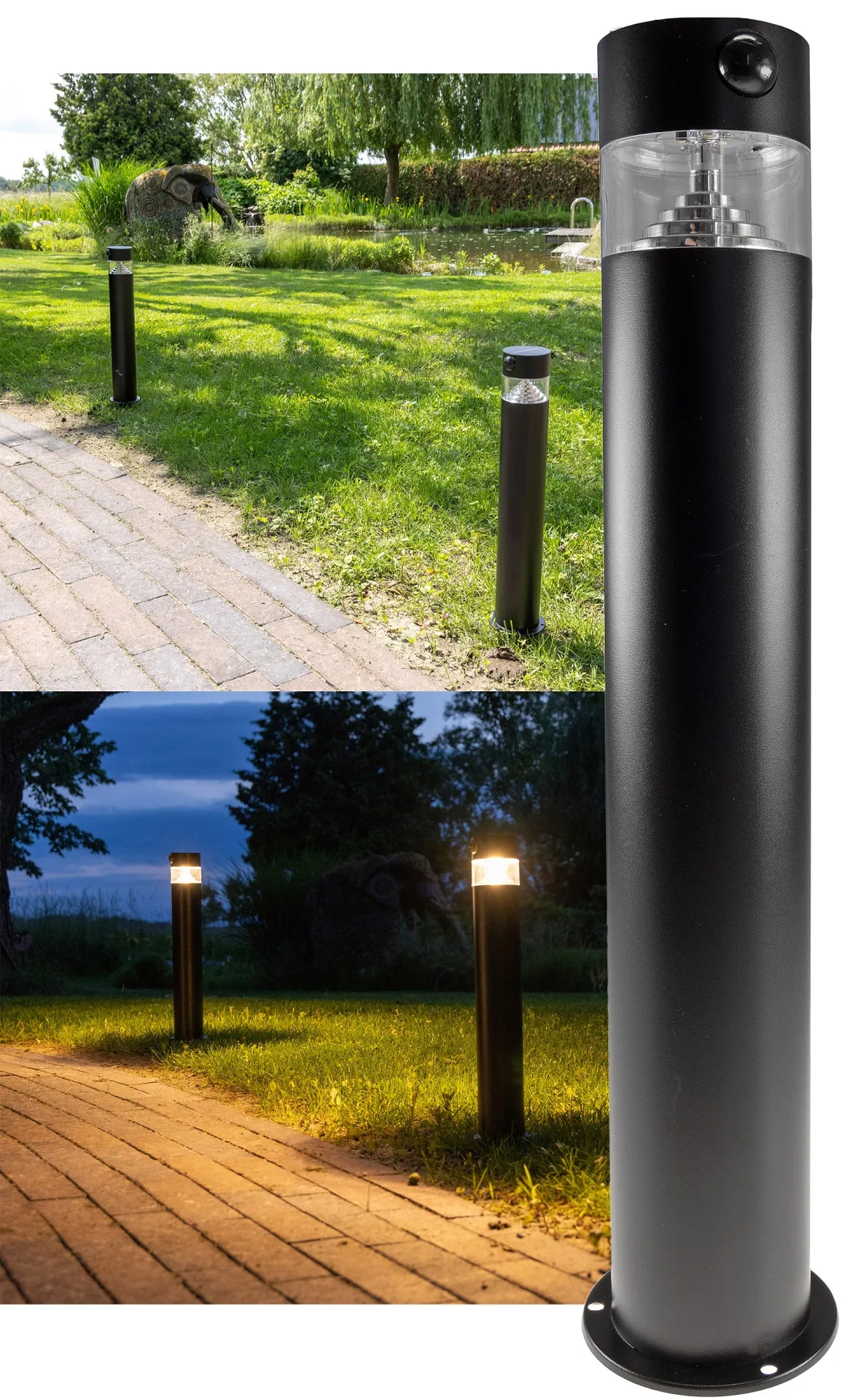 LED Solar Wegeleuchte „SWL-AS50“ IP44, warmweiß 3000K, PIR Sensor, 50cm LED Solar Wegeleuchte „SWL-AS50“ IP44, warmweiß 3000K, PIR Sensor, 50cm