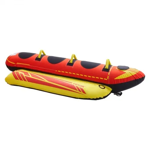 VEVOR Fun Tube Set, Aufblasbare Schleppboote für 1–3 Personen, 231 kg Wassersport-Schleppschlauch mit vollständiger Nylonhülle, gepolsterten Griffen und Geschwindigkeits-Sicherheitsventil – Bild 8