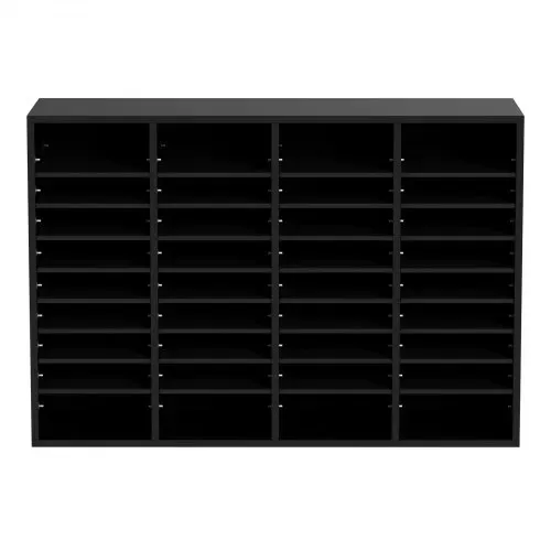 VEVOR 997 x 305 x 680 mm Briefablage Schreibtisch Organizer, 2,3–5,6 cm Einstellbar A4 Stapelbar Quer, Papierablage, Aufbewahrung Schreibtisch Ablagesystem Organisation, Ablage (Schwarz, 36 Fächer) – Bild 10
