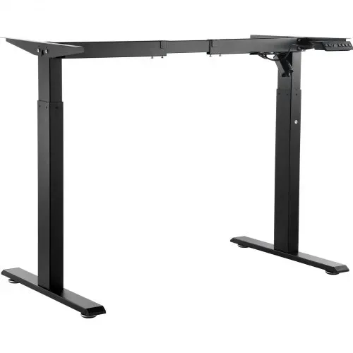 VEVOR Schreibtisch Gestell, verstellbare Höhe 70-117 cm und Länge 90-135 cm, elektrisches Tischgestell, ergonomische DIY-Arbeitsplatzbasis für Zuhause und das Büro (nur schwarzer Rahmen) – Bild 8