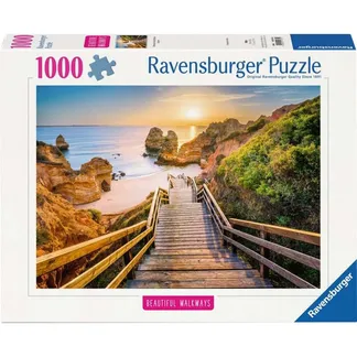 Puzzle Beautiful Walkways – Holztreppe zum Praio do Camillo Puzzle Beautiful Walkways – Holztreppe zum Praio do Camillo