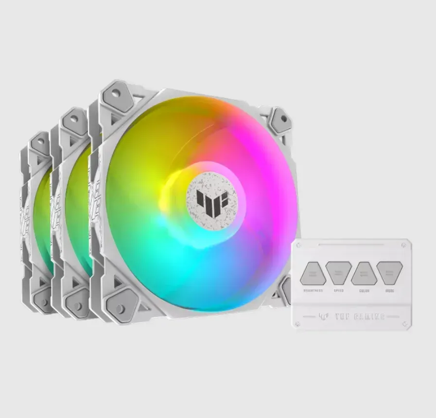 ASUS TUF GAMING TF120 ARGB WHITE EDITION 3IN1 Computergehäuse Luftkühlung 12 cm Weiß 3 Stück(e) ASUS TUF GAMING TF120 ARGB WHITE EDITION 3IN1 Computergehäuse Luftkühlung 12 cm Weiß 3 Stück(e)