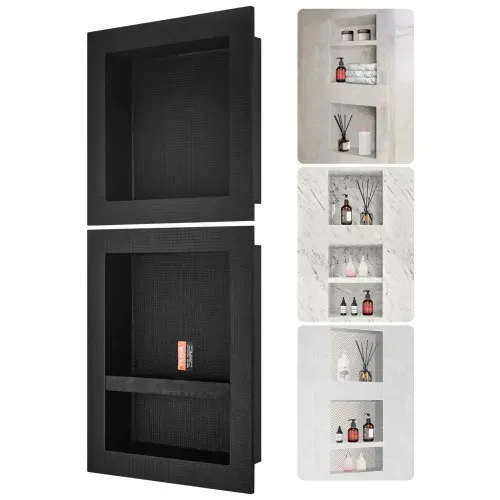 VEVOR Wandnische 10×40,64×101,6cm Duschnische Nische Befliesbar Dreilagig Wasserdicht Nischeneinbau Rückwandmaterial (XPS, Holz, Zement) Geeignet für Badezimmer Schlafzimmer Arbeitszimmer VEVOR Wandnische 10×40,64×101,6cm Duschnische Nische Befliesbar Dreilagig Wasserdicht Nischeneinbau Rückwandmaterial (XPS, Holz, Zement) Geeignet für Badezimmer Schlafzimmer Arbeitszimmer