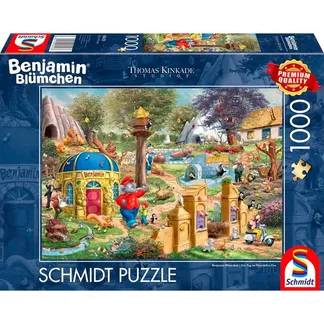 Thomas Kinkade Studios: Benjamin Blümchen, Ein Tag im Neustädter Zoo, Puzzle Thomas Kinkade Studios: Benjamin Blümchen, Ein Tag im Neustädter Zoo, Puzzle