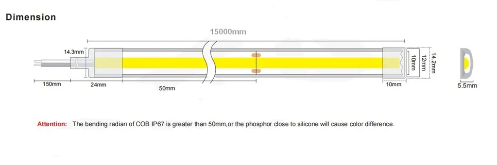 Synergy 21 LED Flex Strip COB – SWW DC24V 150W IP67 CC 15m ULS Synergy 21 LED Flex Strip COB – SWW DC24V 150W IP67 CC 15m ULS