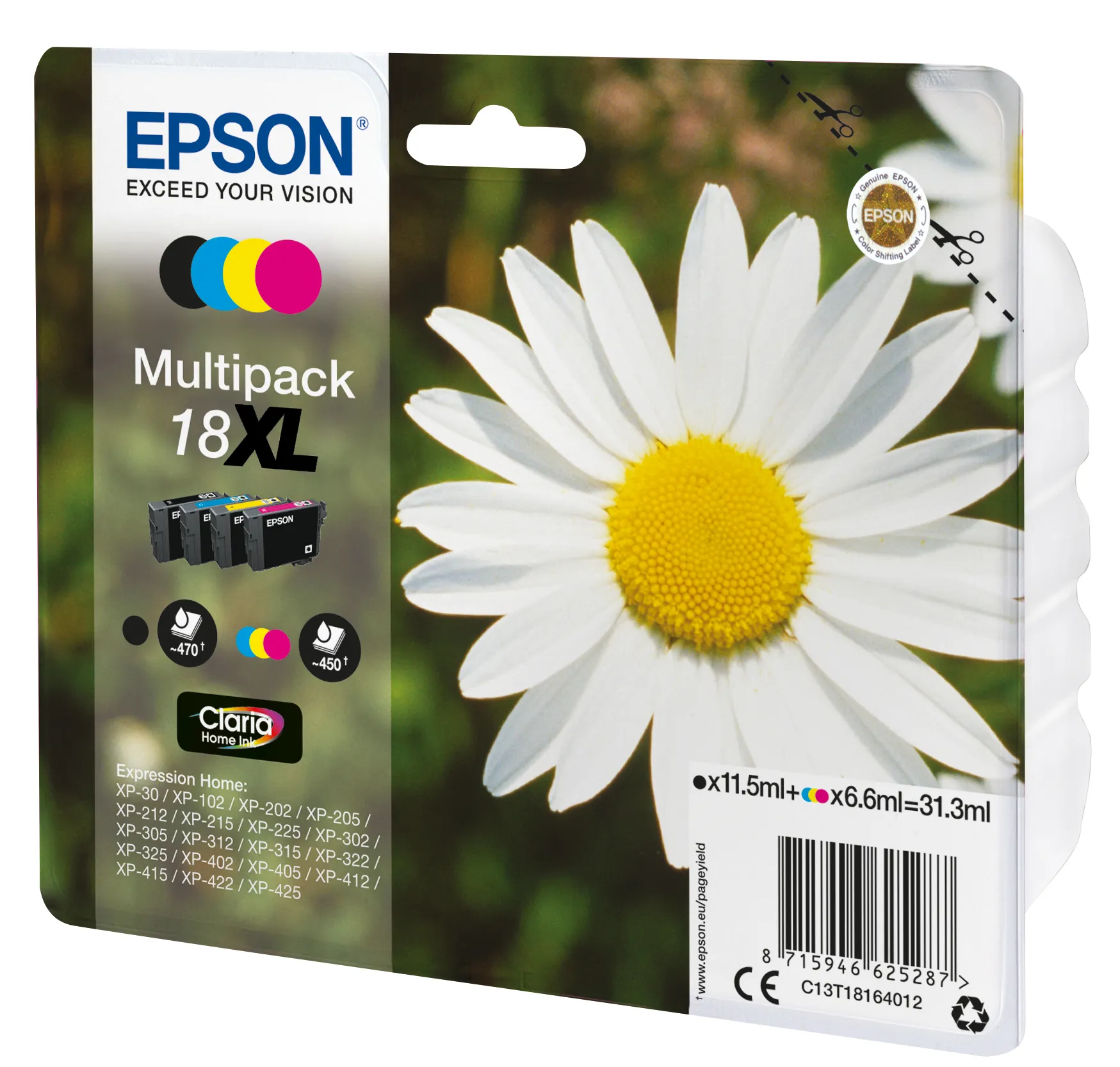 Epson Daisy Multipack 4 Farben 18XL Claria Home Ink – Bild 2