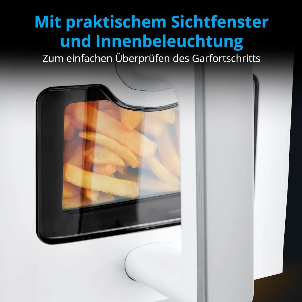 MEDION LIFE P20 XXL Twin DoppelzonenHeißluftfritteuse MD 11760, 2 separate Garzonen, 9 Automatikprogramme, 8,7 L Gesamt-Nutzinhalt, 2.600 Watt, Temperatur einstellbar bis 200 °C – Bild 7
