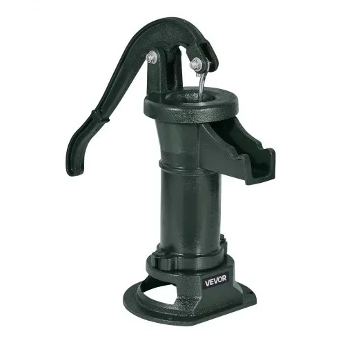 VEVOR Schwengelpumpe Antik Vintage, 7,6 m Förderhöhe, Nostalgiepumpe aus Gusseisen, Brunnenpumpe, Handpumpe NPT 1-1/4 Zoll Anschluss, Gartenpumpe, für Garten, Teich, Hof, Bauernhof, Grün – Bild 8