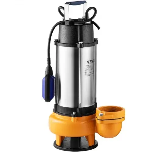 VEVOR Schmutzwasserpumpe mit var. Schwimmerschalter Tauchpumpe 2200W Gartenpumpe Durchfluss 60000L/h Schmutzwassertauchpumpe max. Hub 18m Wasserpumpe IPX8 Ideal zum Pumpen von Wasser – Bild 10