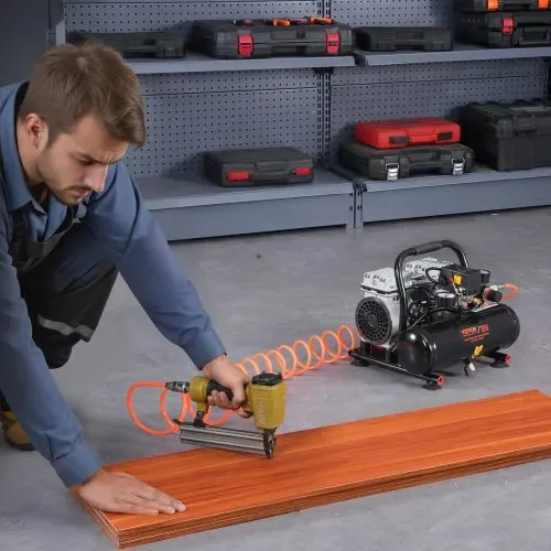 VEVOR-Luftkompressor, 1 Gallone Stahltank, 1 PS 1,5 CFM 7 Bar ölfreier Luftkompressor & max. 120 PSI Druck, 68 dB ultraleiser tragbarer Kompressor, für Autoreparatur, Reifenbefüllung, Spritzlackierung – Bild 7
