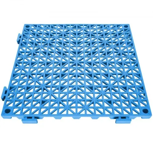 VEVOR Ineinandergreifende Fliesen 50 Stk. Bodenfliesen Drainage-Bodenfliesen, Bodenfliesen 30 x 30 cm Außenbereich Quadratische Bodenfliesen Terrasse PVC Bodenfliesen Badezimmer, Pool, Toilette, Blau – Bild 10