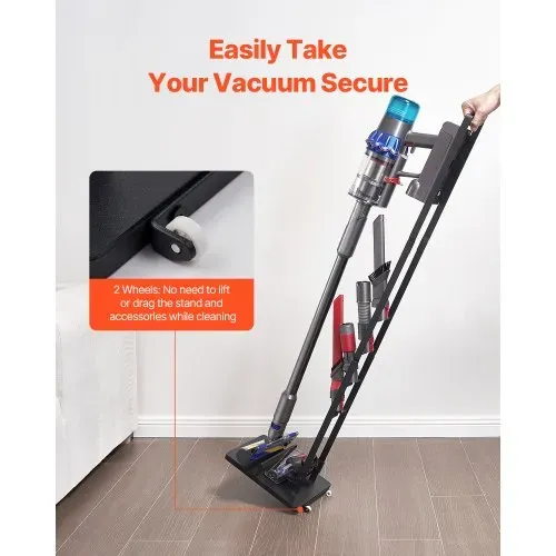 VEVOR Staubsaugerständer, kompatibel mit Dyson V6 V7 V8 V10 V11 V15, stabiler Staubsaugerständerhalter mit Rädern für Dyson DC30 DC31 DC34 DC35 DC58 DC59 DC62 D74 kabellose Staubsauger und Zubehör – Bild 3