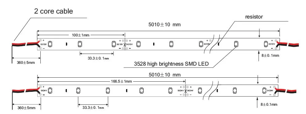 Synergy 21 LED Flex Strip 3528 - 60 NW DC12V 12W IP20 – Bild 3