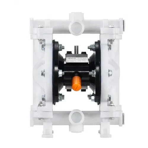 VEVOR Druckluft-Doppelmembranpumpe, 16,64L/min, 38,1 mm Einlass & Auslass, pneumatische Altöl-Transferpumpe, max. 100 PSI, Polypropylengehäuse, luftbetrieben für Diesel, Fett, Kerosin, Benzin – Bild 9