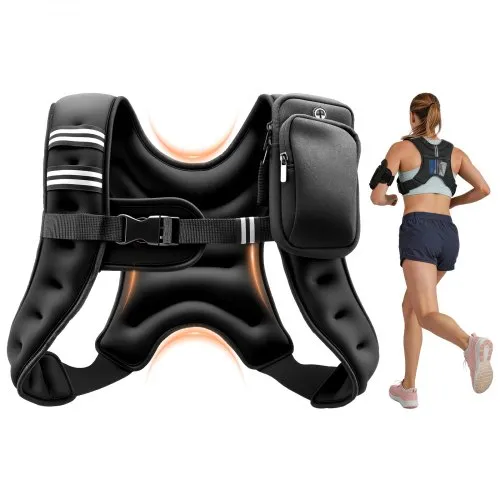 VEVOR Gewichtsweste 2,79 kg Trainingsweste mit Reflektorstreifen, Verstellbarer Schnalle & Praktischen Aufbewahrungstaschen, Fitnessweste für Krafttraining, Laufen, Joggen, Fitness & Muskelaufbau VEVOR Gewichtsweste 2,79 kg Trainingsweste mit Reflektorstreifen, Verstellbarer Schnalle & Praktischen Aufbewahrungstaschen, Fitnessweste für Krafttraining, Laufen, Joggen, Fitness & Muskelaufbau