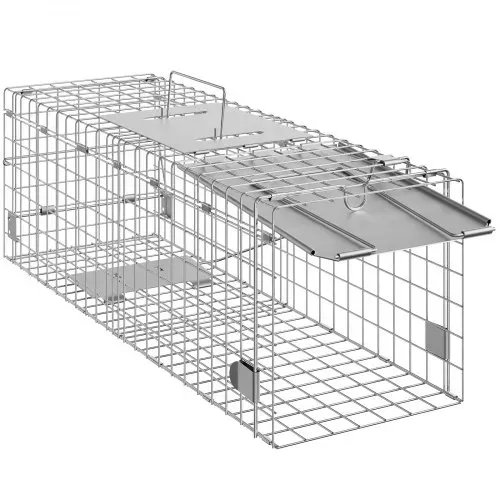 VEVOR Marderfalle 610x203x203mm Lebendfalle verzinkter Eisendraht Kaninchenfalle Tierfalle Drahtfalle Kastenfalle Universal-Fangkäfig für Waschbären Katzen Streifenhörnchen Eichhörnchen – Bild 8