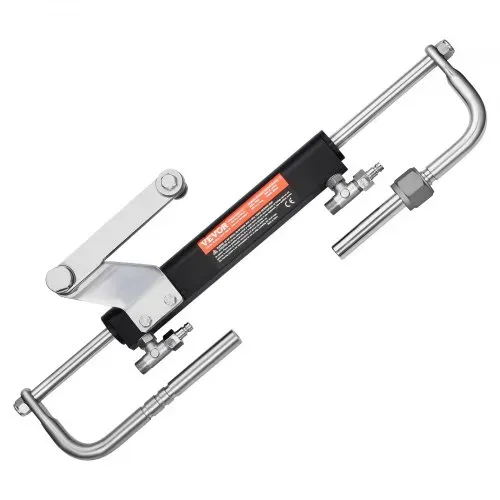 VEVOR 90 PS hydraulisches Außenborder-Lenkset, hydraulisches Bootslenksystem mit 342,9 mm Lenkrad, Steuerpumpe, Hydraulikzylinder und zwei 7924,8 mm Schläuchen für Einzelstation-Einmotorboote – Bild 10