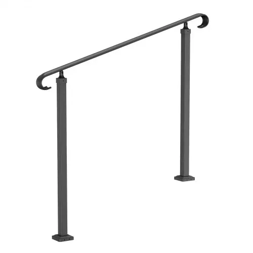 VEVOR Treppengeländer 120x13,5x97 cm Handlauf Geländer für 2 oder 3 Stufige Treppen Eingangsgeländer formschön Höhe(bis zu 45 cm) & Winkel(0-52,8°) einstellbar Ideal für Veranden Eingänge Gärten – Bild 10