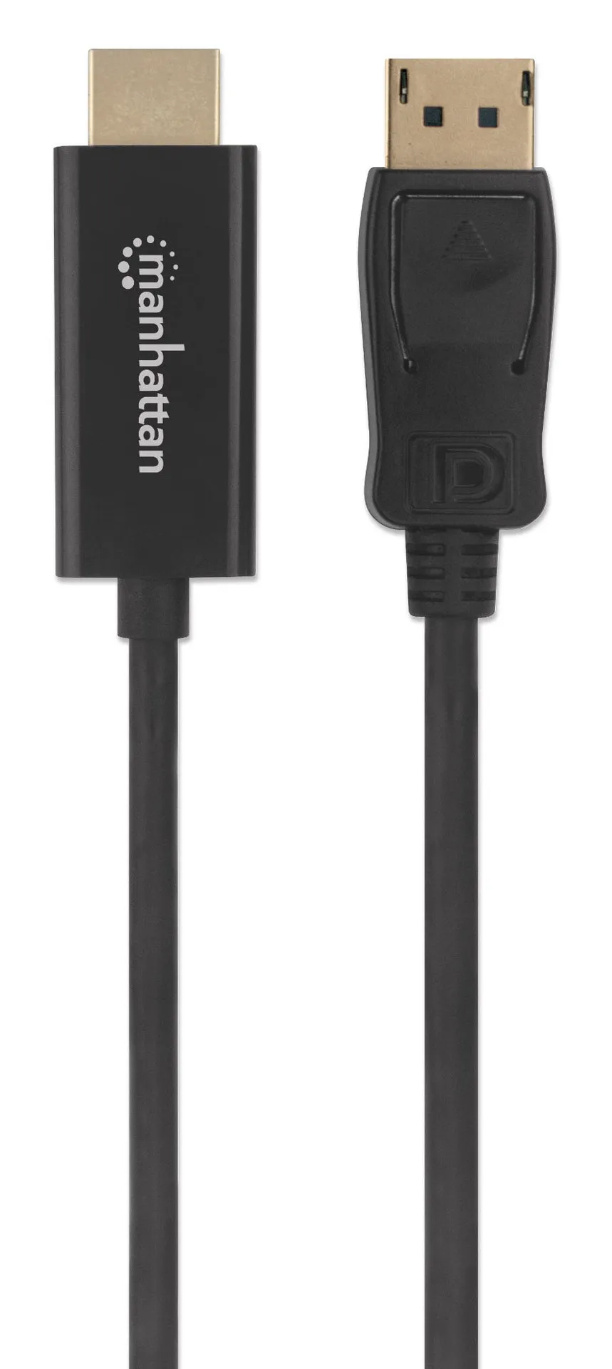 Manhattan 1080p DisplayPort auf HDMI-Kabel, DisplayPort-Stecker auf HDMI-Stecker, 1,8 m, schwarz – Bild 4