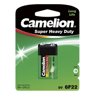 Block-Batterie CAMELION Super Heavy Duty 9 V, Typ 6F22, 1er-Blister Block-Batterie CAMELION Super Heavy Duty 9 V, Typ 6F22, 1er-Blister