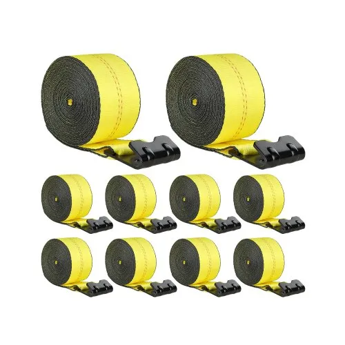 VEVOR Windengurte, 4″ x 40′, 6000 lbs Tragfähigkeit, 18000 lbs Bruchfestigkeit, LKW-Gurte mit flachem Haken, Ladungskontrolle für Anhänger, Bauernhöfe, Rettungen, Baumschoner, Gelb (10er-Pack) VEVOR Windengurte, 4″ x 40′, 6000 lbs Tragfähigkeit, 18000 lbs Bruchfestigkeit, LKW-Gurte mit flachem Haken, Ladungskontrolle für Anhänger, Bauernhöfe, Rettungen, Baumschoner, Gelb (10er-Pack)