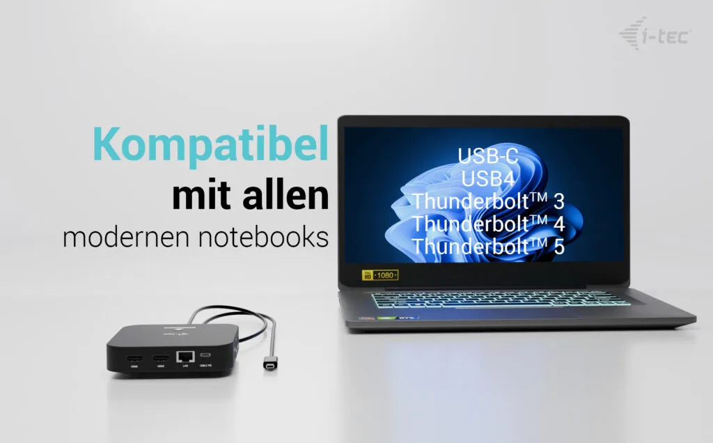 i-tec USB-C Dual HDMI Docking Station with Power Delivery 100 W – Bild 5