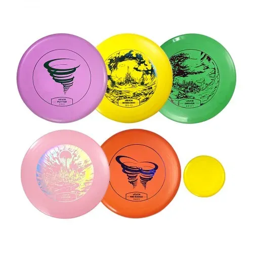VEVOR Discgolf-Set 5-teiliges Discgolf-Starter-Set für Ganzkörper-Krafttraining, mit Putter Mid-Range Driver Mini-Marker, für Garten Rasen Strand Ootdoor – Bild 9
