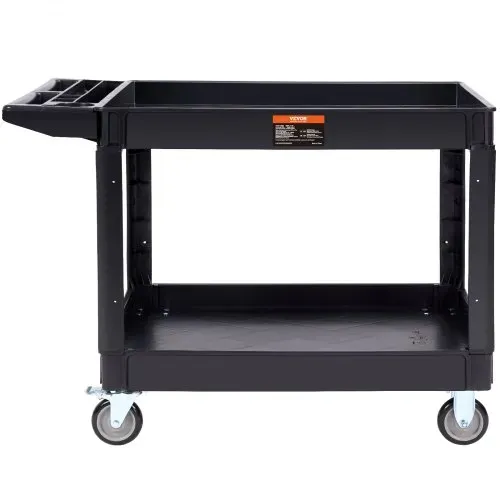 VEVOR Servierwagen 249kg Tragfähigkeit Abräumwagen 116x65x85cm Servicewagen aus PP Werkstattwagen mit arretierbaren Rädern Werkzeugwagen Werkstatt-Rollwagen für Lager Garagen Büros Gärtner Hotels – Bild 9