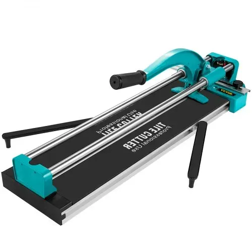 VEVOR Manuelle Fliesenschneidmaschine 35-600 mm, Fliesen Schneider Doppelspurig Schnittdicke 6-15 mm, Aluminium, Einstellbarer Winkel 0-60 Grad, Laser-Positionierung, Beweglicher Maschinentisch 7 kg – Bild 9