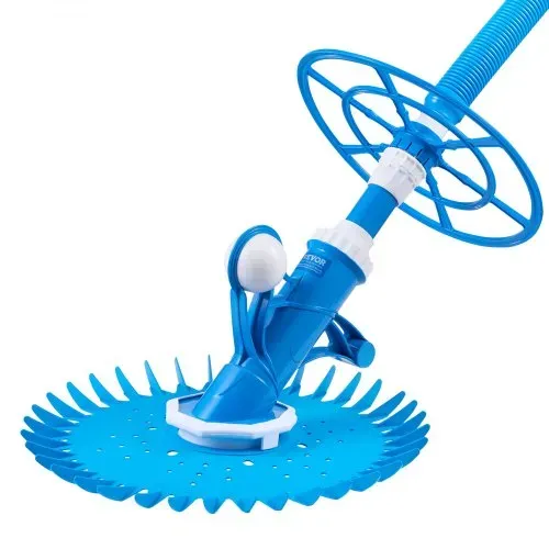 VEVOR Poolsauger mit Saugfunktion, Poolstaubsauger Poolreiniger mit Saugseite, Poolkehrmaschine mit 12 Schläuchen, geeignet für Einbaupools und Aufstellpools bis zu 6,1 x 10,7 m blau – Bild 8