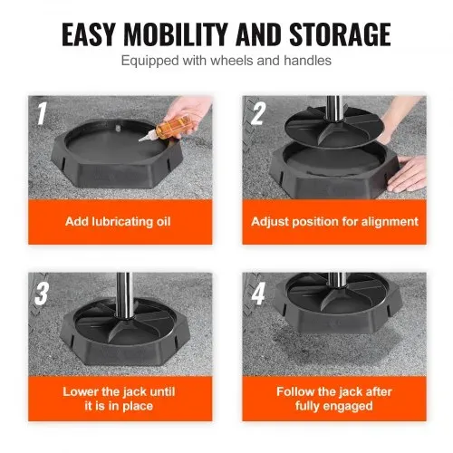 VEVOR Nivellierpads für Wohnmobile, RV Jack Pads 9 228,6 mm Runde Landefüße, Fest Angebrachte Wagenheberstabilisatoren, Gummi-Wagenheberpads, 2268 kg Kapazität pro Wohnmobil-Wagenheberpad – Bild 4