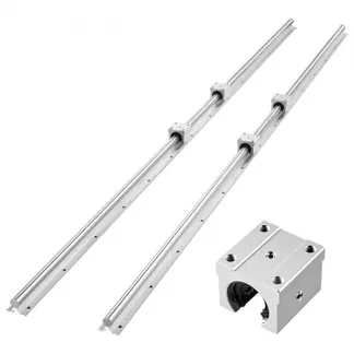 VEVOR Linearführungen SBR20, 2er-Pack 2000 mm Linearschienen & 4 Stk. Gleitblöcke, vollumfänglich gelagerte Welle, Führungsschienen für Schneid-, Schleif-, Fräs- & Bohrmaschinen VEVOR Linearführungen SBR20, 2er-Pack 2000 mm Linearschienen & 4 Stk. Gleitblöcke, vollumfänglich gelagerte Welle, Führungsschienen für Schneid-, Schleif-, Fräs- & Bohrmaschinen