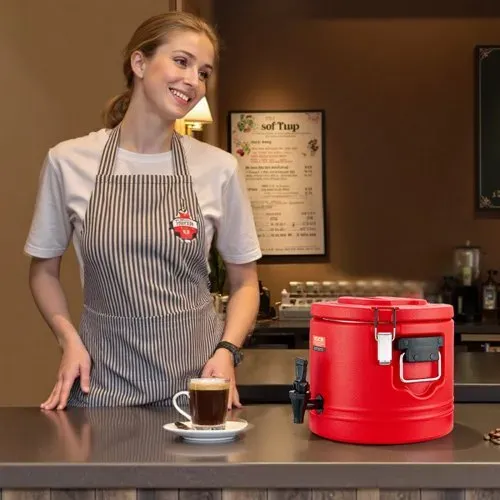 VEVOR isolierter Getränkespender 8 L Thermo-Getränkespender für Heiß- und Kaltgetränke mit Zapfhahn, lebensmittelechter Kühlkrug mit Innenseite aus 304er-Edelstahl, für Tee Kaffee Restaurant – Bild 7