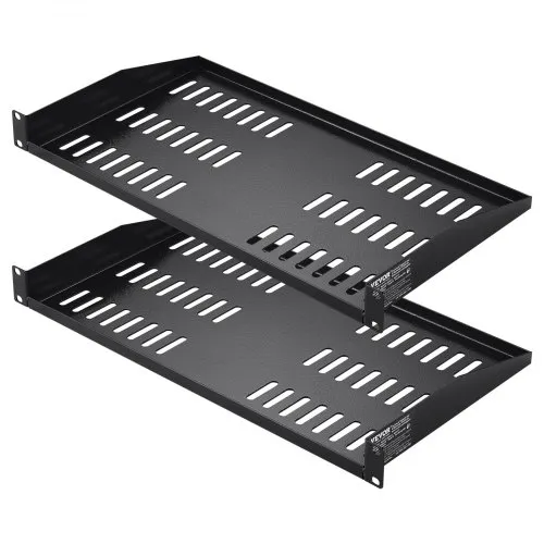 VEVOR 2 STK. 1U Server-Rack-Regal, 10″/254 mm Tiefe, 50 lbs maximale Tragkraft, belüftetes freitragendes oder wandmontiertes Rack-Regal mit Ablage, gute Luftzirkulation für 19″ Netzwerkschrank oder Geräte-Rack VEVOR 2 STK. 1U Server-Rack-Regal, 10″/254 mm Tiefe, 50 lbs maximale Tragkraft, belüftetes freitragendes oder wandmontiertes Rack-Regal mit Ablage, gute Luftzirkulation für 19″ Netzwerkschrank oder Geräte-Rack