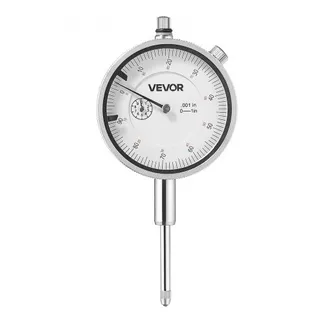 VEVOR Messuhr Imperial, 0,001 Zoll/0,03 mm Genauigkeit, 0–1 Zoll/0–25,4 mm Messbereich, gut lesbares großes Zifferblatt, professionell für Innendurchmessermessung, Rundlauferkennung, Ebenheitsprüfung VEVOR Messuhr Imperial, 0,001 Zoll/0,03 mm Genauigkeit, 0–1 Zoll/0–25,4 mm Messbereich, gut lesbares großes Zifferblatt, professionell für Innendurchmessermessung, Rundlauferkennung, Ebenheitsprüfung