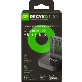 USB Akkuladegerät RECYKO PRO P461, 4 Ladeslots, inkl. Docking Station D461 USB Akkuladegerät RECYKO PRO P461, 4 Ladeslots, inkl. Docking Station D461