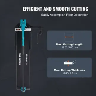 VEVOR Fliesenschneider mit einer Gesamtschnittlänge von 800mm, Schnittstärke 4-15mm Mindest. Schnittbreite 25mm Fliesenschneidmaschine inkl. Extra Schneidrad Fliesenverlegungs-& Renovierungsprojekten VEVOR Fliesenschneider mit einer Gesamtschnittlänge von 800mm, Schnittstärke 4-15mm Mindest. Schnittbreite 25mm Fliesenschneidmaschine inkl. Extra Schneidrad Fliesenverlegungs-& Renovierungsprojekten
