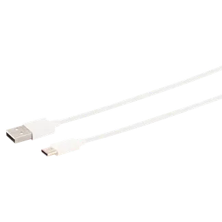 USB Lade-Sync Kabel, USB-A Stecker auf USB C-Stecker, 2.0, ABS, weiß, 1m USB Lade-Sync Kabel, USB-A Stecker auf USB C-Stecker, 2.0, ABS, weiß, 1m